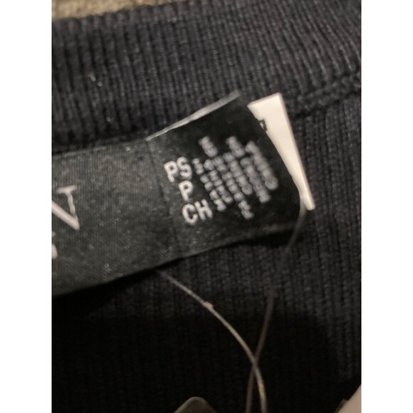 Lauren Ralph Lauren Crewneck Puff-Sleeve Black Sweater Petite Size Small New - Picture 7 of 7